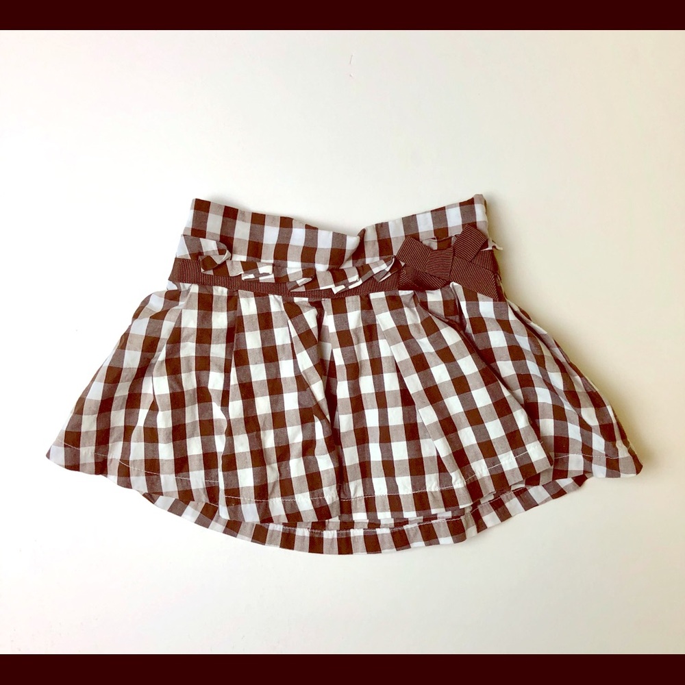 Pleated Plaid Mini Skirt